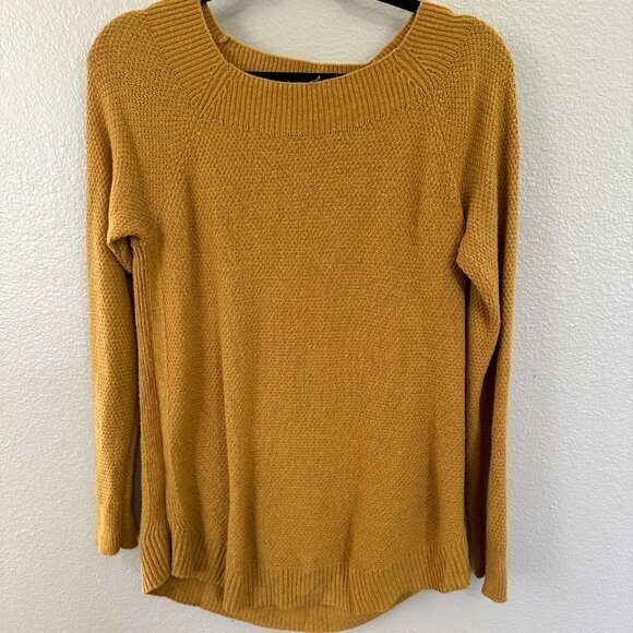 Loft Mustard Long Sleeve Sweater Size Small - Picture 2 of 6